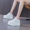 2025 Spring Autumn Popular Korean Version of Little White Shoes Women's Casual Versatile Breathable Thick Sole Inner Height Increase Color Matchin