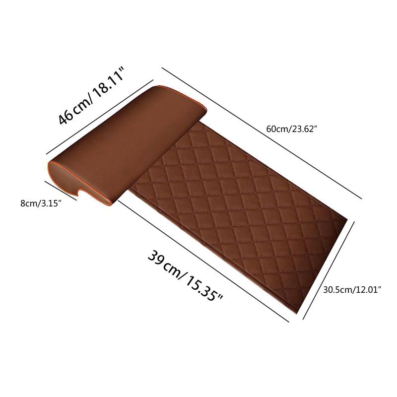 Автомобильный удлинитель, подушка для ног, бедра, подушка для кресла для вождения на большие расстояния, наколенники из искусственной кожи, защита