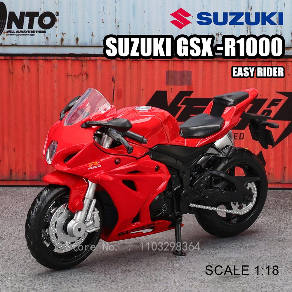 МСЗ 1:18 Suzuki GSX-R1000 Мотоцикл Сплав Модель Автомобиля Детская Игрушечная Машинка Литая Модель Мотоцикла