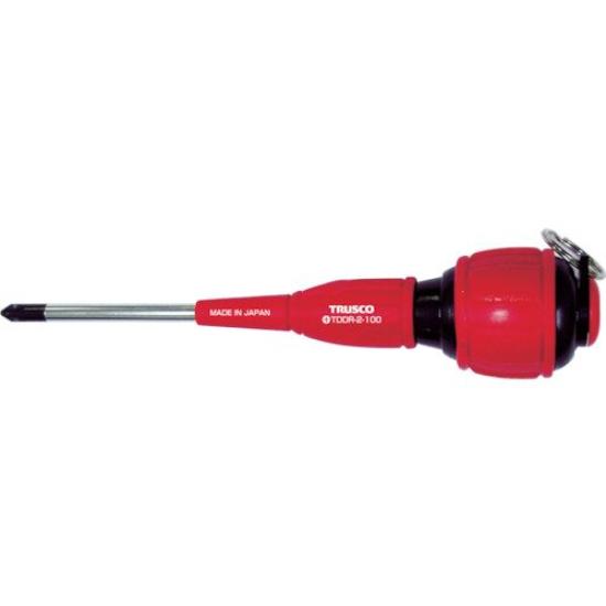 TRUSCO Fall Prevention Electrician Screwdriver TDDR2200 X 6 Pieces +2X200 [Case Sale]