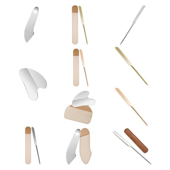 Makeup Stainless Steel Foundation Make-up Shovel Skin Set Eye Cream Facial Mask Spoon Beauty Facial Mask Scraper