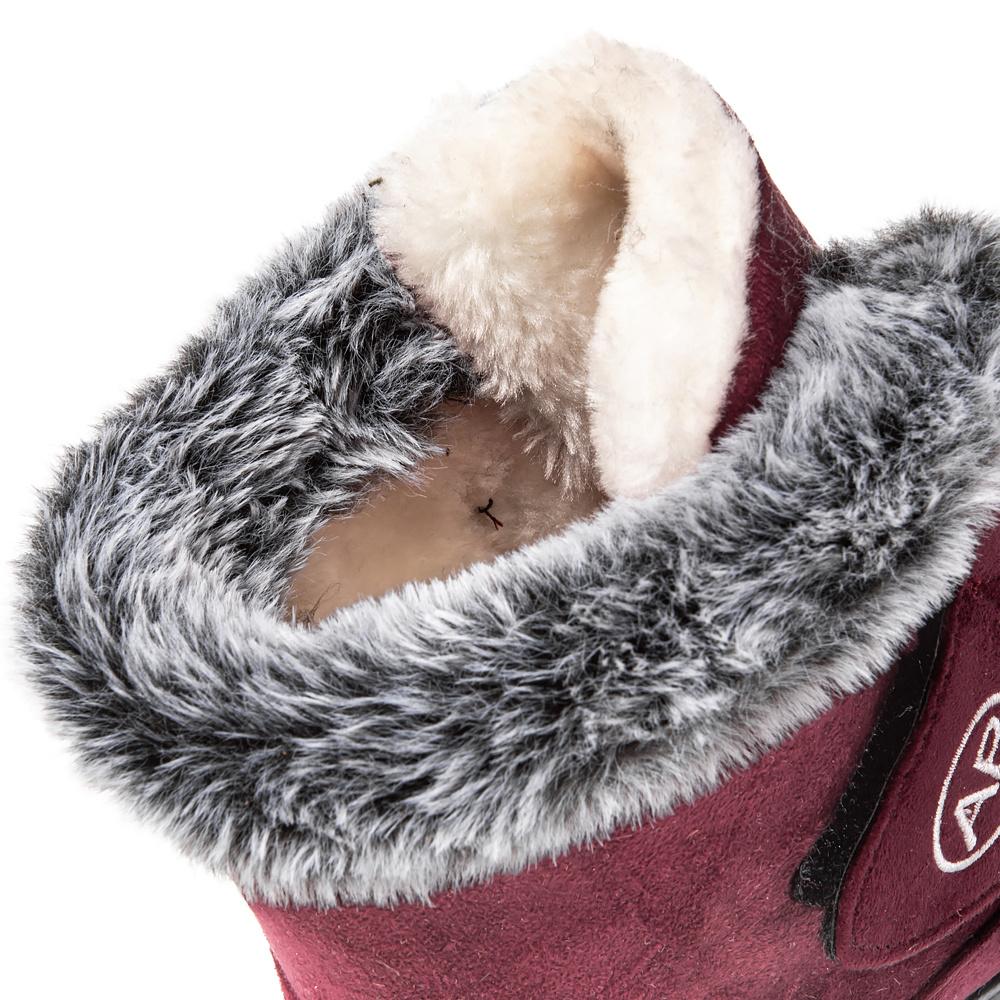 Женская зимняя теплая обувь, нескользящие ботинки на платформе для снега для женщин, замшевые ботильоны, женские ботинки больших размеров, теплые, толстые, плюшевые, хлопковые