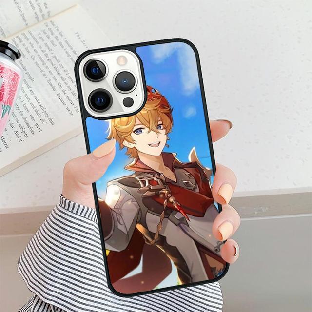 Genshin Impact Tartaglia Phone Case For iPhone 17 Air 16 16e 15 14 plus 11 12 13 Pro max Soft Bumper Shell Cover coque