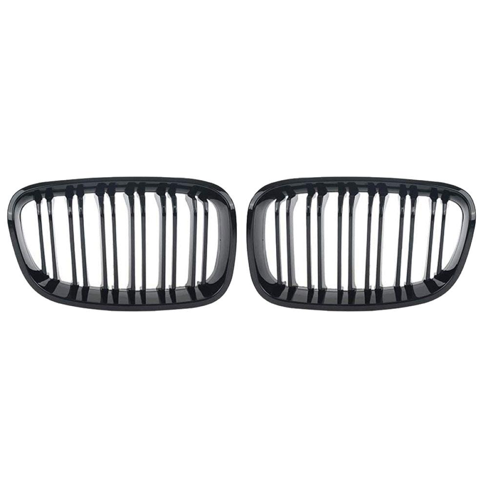 Ricoy Gloss Black For Bmw 2011 - 2014 F20 F21 118i 120i 140i 2 Hatchback Sport Kidney Grill Grille Carbon Fiber