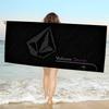 Современное пляжное полотенце Volcom из микрофибры с принтом в форме ромба, для альпинизма, йоги, пляжа, плавания, бега, впитывающее, мягкое полотенце