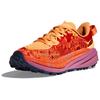 HOKA One One Удобные Мягкие Нескользящие Прочные Легкие Кроссовки для трейлраннинга с низким верхом Женские кроссовки Красно-оранжевые 1147832-SRBT