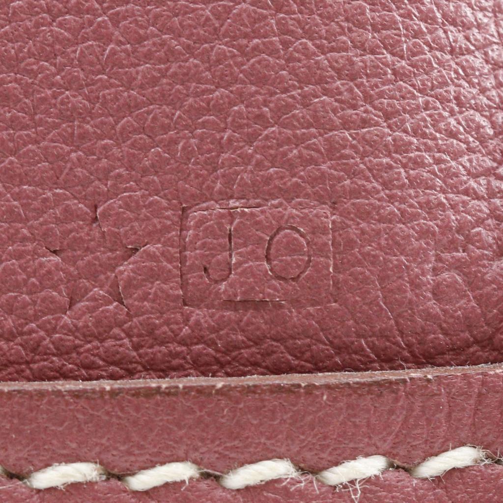 HERMES Double Sense 26 Tote Bag reversible Red/pink Vaux Swift Women Used
