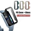 Стекло+Чехол для Huawei Band 10 9 8 протектор аксессуары для умных часов ПК Полная крышка бампер Закаленная пленка для чехла Huawei band10