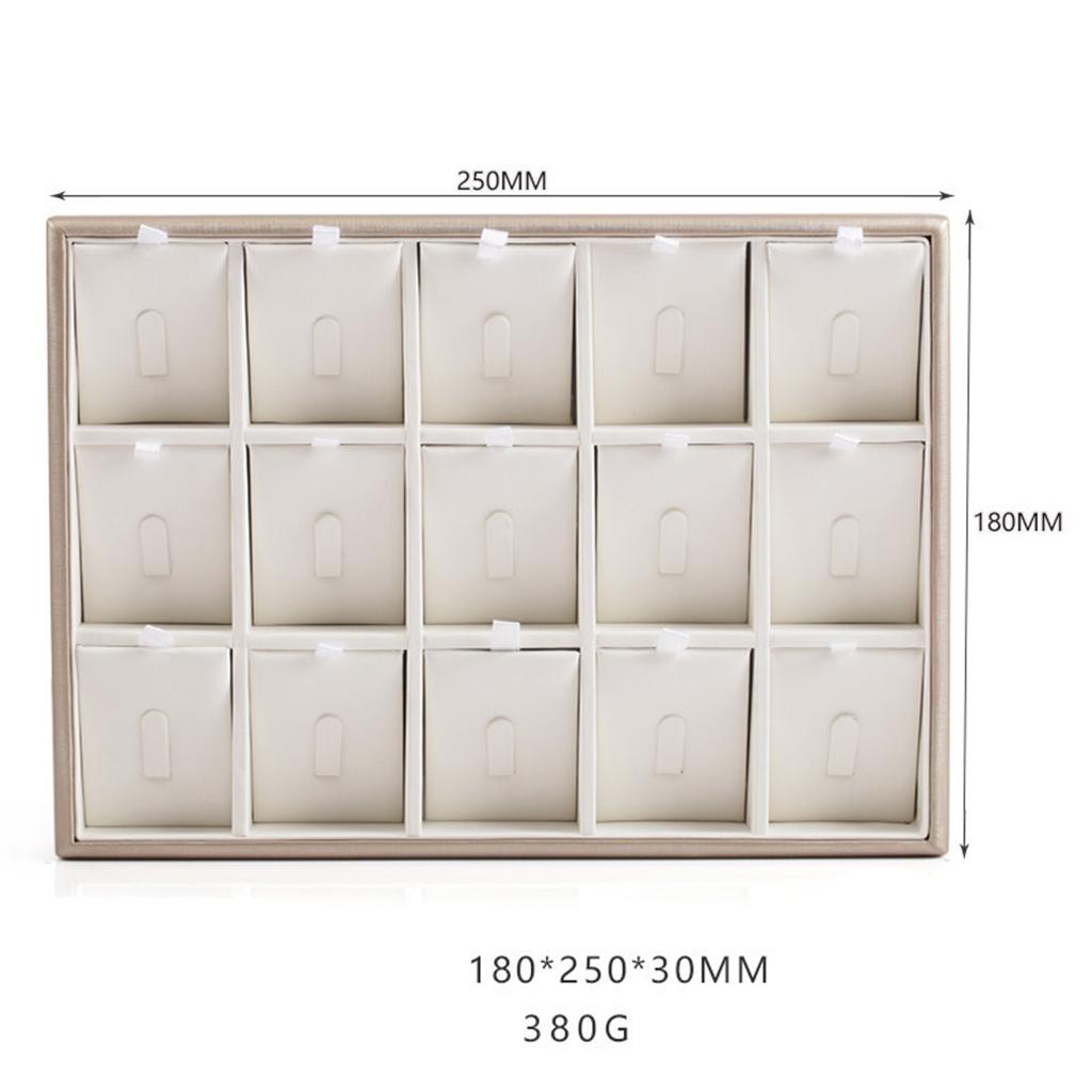 Штабелируемый лоток для ювелирных изделий из искусственной кожи, органайзер, ожерелье