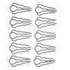 10 Pcs Hair U Shaped Clip Metal Black Coating French Vintage Style U Shaped Hair Pins for Hairstyling