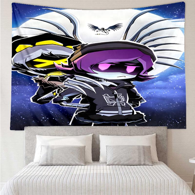 Murder Drones Tapestry for Bedroom Aesthetic Classroom Tapestries Wall Hanging for Living Room Dorm Office,Ideal Creative Gift
