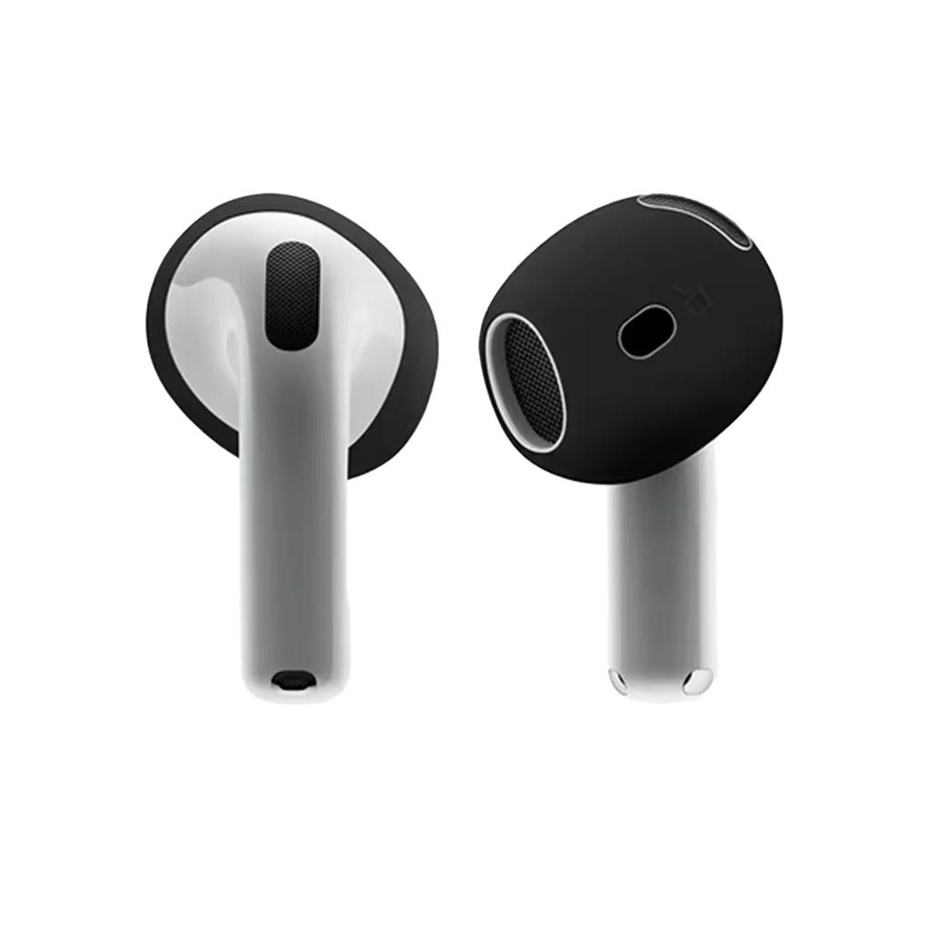 Мягкие силиконовые противоскользящие насадки для ушей для AirPods 4-го поколения 2025 Ультратонкие сменные насадки Покрытие-кожа для наушников AirPods 4