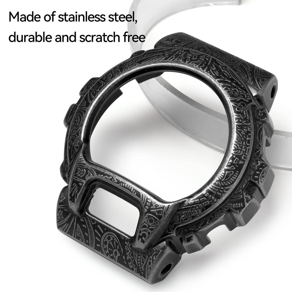 This MOD Custom Kit Is Compatible with Casio G-Shock DW-6900 DW-6900 Metal Case, Bezel, and 316 Stainless Steel Band. (DW-6900 Series)