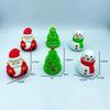 Подарочный набор для рождественской вечеринки, детский инерционный набор машинок, фигурки Санты, снеговика, рождественской елки, праздничные сувениры для детей
