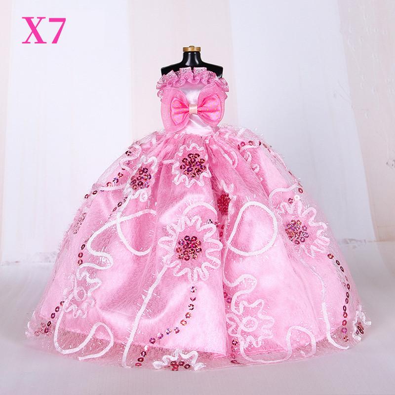 Модная свадебная вечеринка 29 см, лучший подарок, аксессуары для костюмов, игрушки для девочек, платье куклы Барби, сменные аксессуары принцессы, юбка