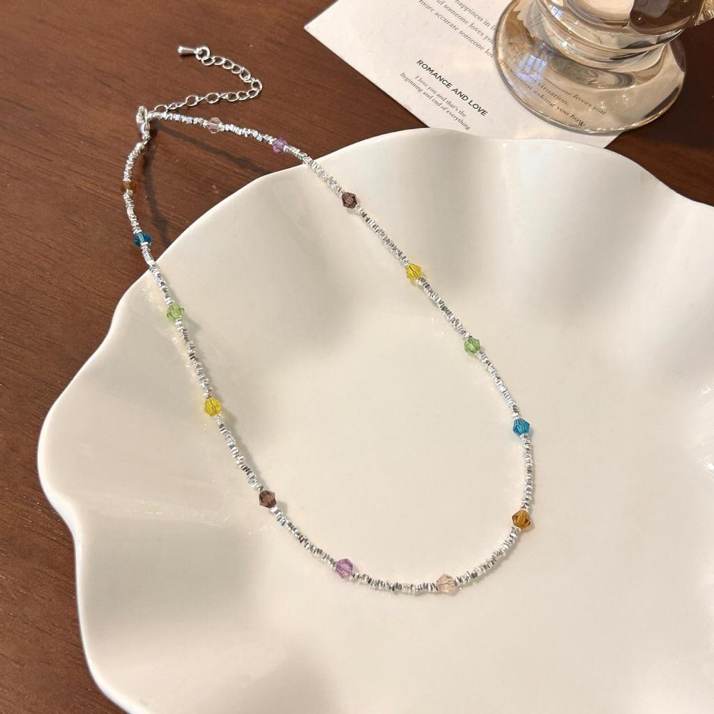 Ожерелье из натурального камня с бусинами для женщин - Роскошный чокер-цепочка на ключицу 2025