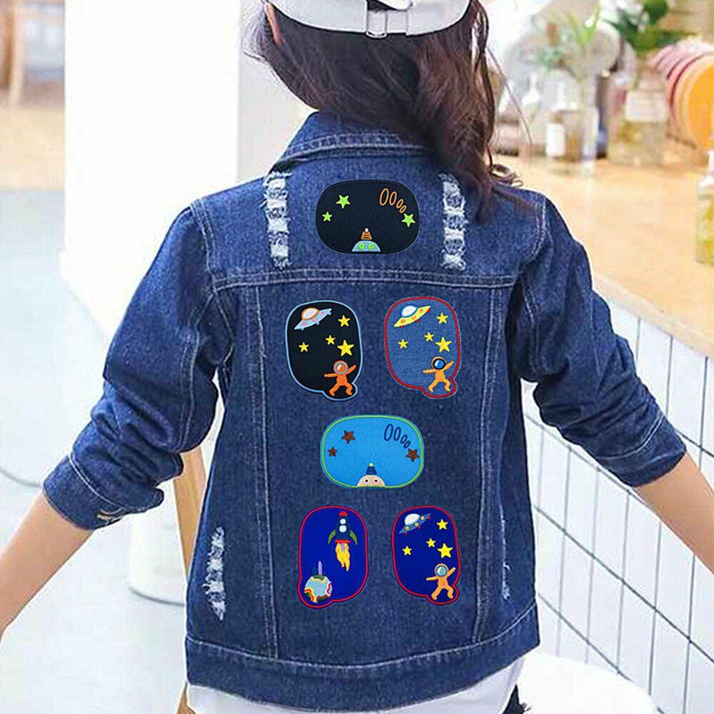 Cartoon Sewing Elbow Jeans Stickers Knee Appliques Patches Embroidered Badges