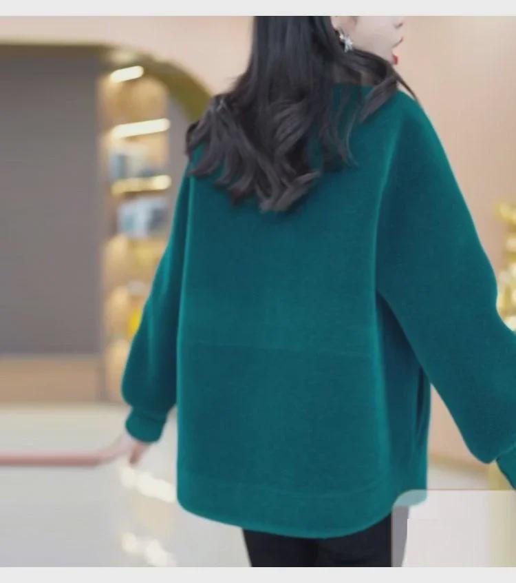 High-End Winter Imitation Mink Fur Coat for Middle-Aged and Elderly Women