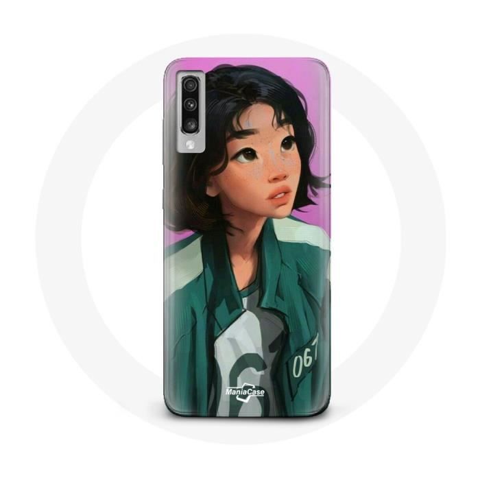 Case for Samsung Galaxy A70 Squid Game Kang Sae Byeok Art