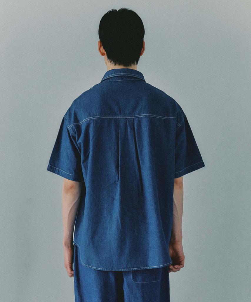 PLAC 051 Cone Denim Summer Shorts Sleeve Shirt