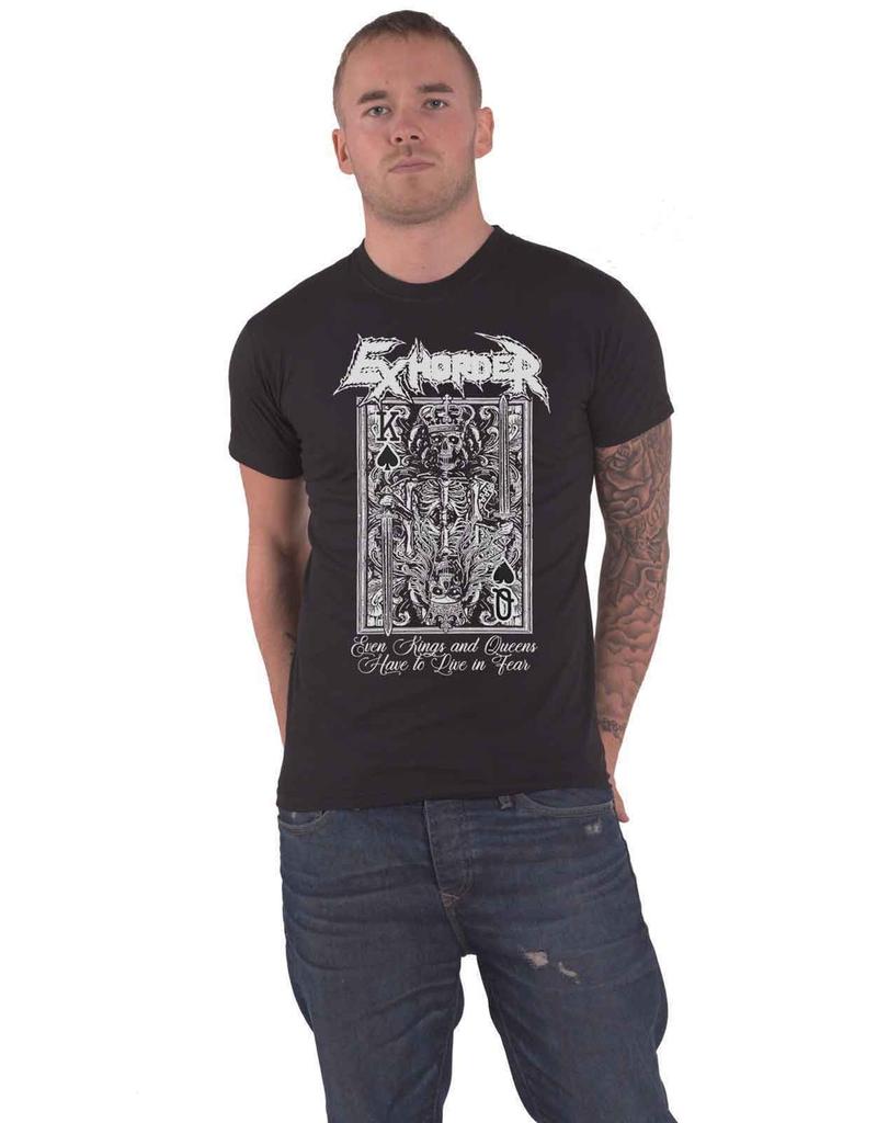 Exhorder T Shirt Kings Queens Band Logo new Official Mens Black Size M