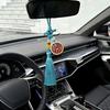 Винтажная медная монета Брелок для автомобиля Китайский стиль Подвесное украшение на зеркало заднего вида автомобиля Фэн-шуй Орнамент Подвеска Аксессуары для салона
