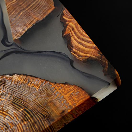 Подставка под чай в хорошем японском стиле, теплоизоляционная, из натурального дерева и смолы, держатель для чашки, креативная