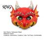 Vibrant Dragon Role Play Mask 3D Cute Full Face Mask, Halloween Party Baby Lightweight Breathable Headpiece Costume with Realistic Scales And