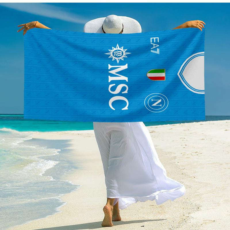 Ultra-Soft Beach Towel with Napoli Theme,Ideal for Pool - Camping, Diving - Perfect Travel Essential, Vibrant Beach Towel.