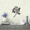 Rose Flower Metal Wall Art - TV Background Wall Decoration, Living Room Silhouette Art, Elegant Metal Wall Decoration for Home