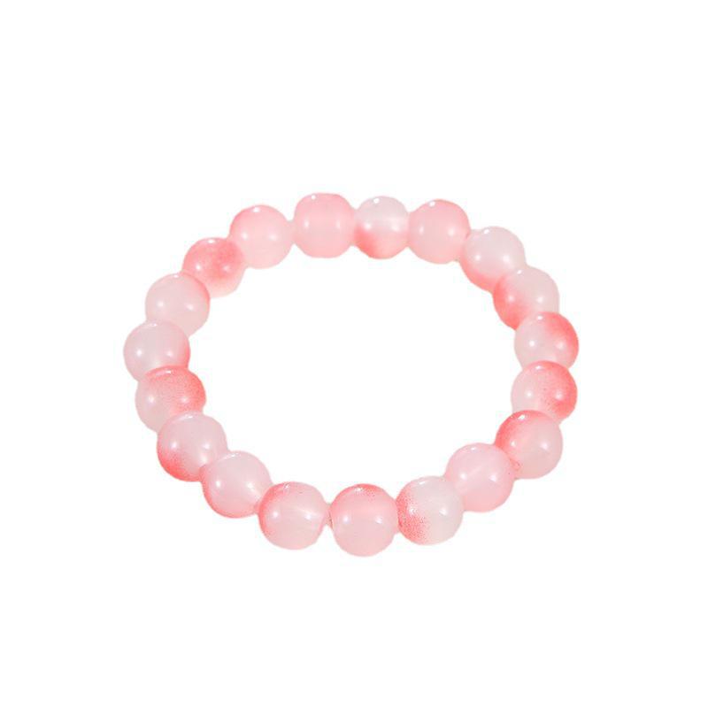 10 мм градиентный ледяной прозрачный стеклянный браслет на палец для студентов и подруг