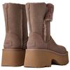 UGG Классические Новые Женские Снежные Сапоги Esmee из Разделенной Кожи Коровы, С Термоподкладкой из Флиса, Универсальные, Винтажные, Короткие, До Середины Икры 1171533-CRBO