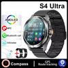 2025 НОВЫЙ S4 Ультра Смарт Браслет Мужские Часы AMOLED HD Экран Bluetooth Вызов GPS Траектория NFC Компас Сердечного ритма Умные Часы
