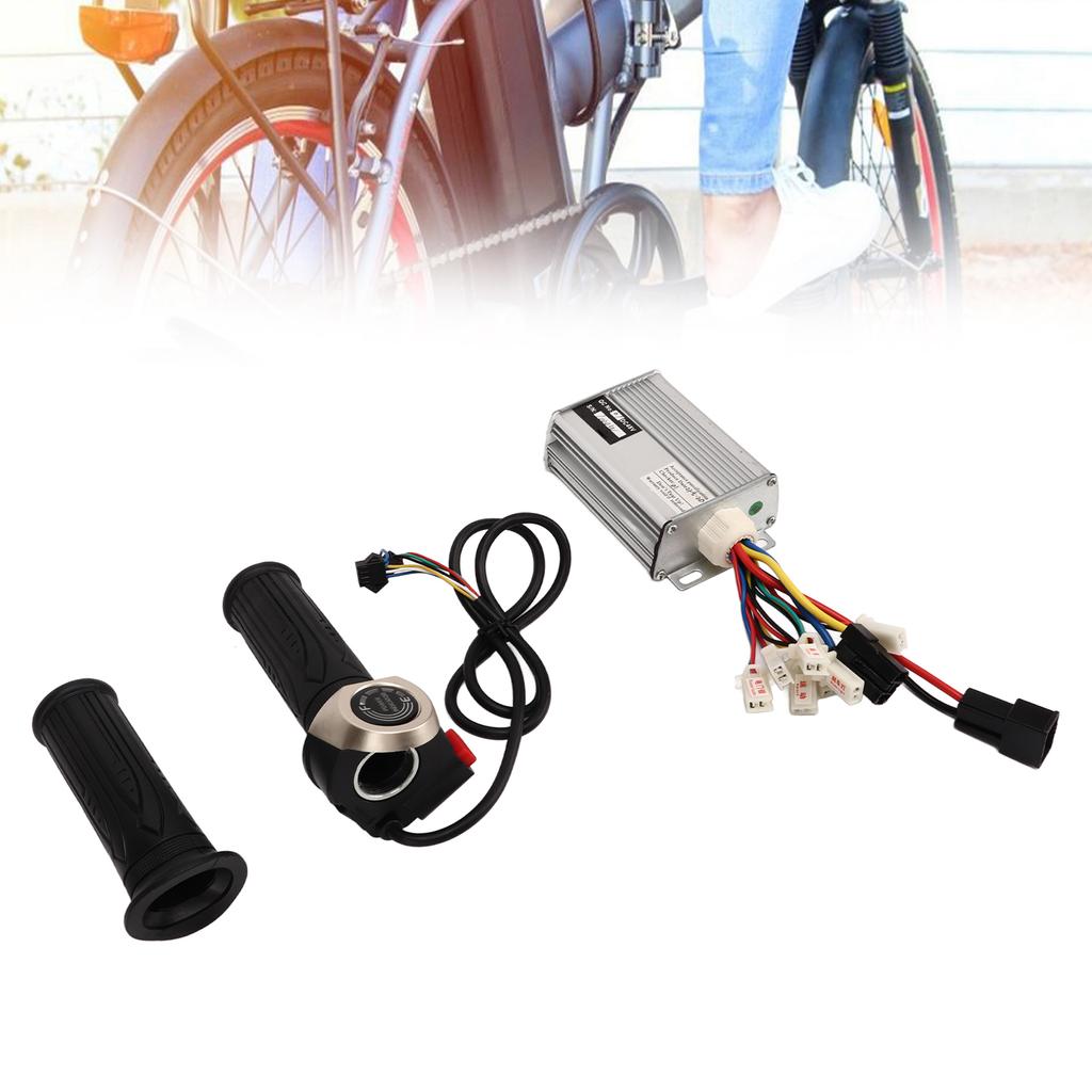 Electric Controller Kit Aluminum Alloy Controller Rubber Throttle Grip Set for Electric Bikes Motorcycles 48V 1000W