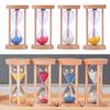 5 Minutes Wooden Hourglass Mini Desktop Decoration Sand Clock Creative Timers Kitchen Sandglass for Game Classroom Kids