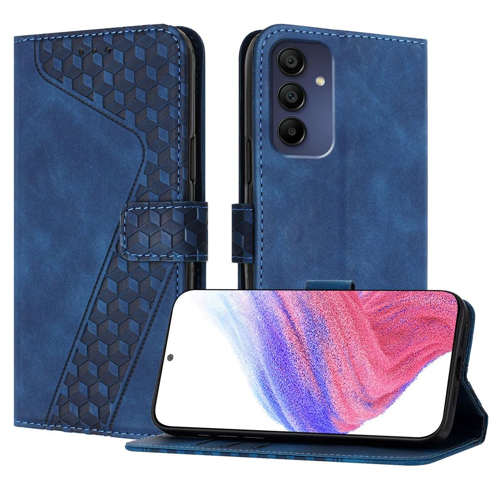 For Samsung Galaxy A16 4G Leather Case 7-Shaped Pattern Wallet Stand Shockproof Phone Cover