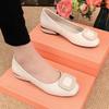 Spring and Summer Footwear Shoes with Low Heels and Shallow Heels and Square Head Rebate Plus Size Comfortable Women's Shoes