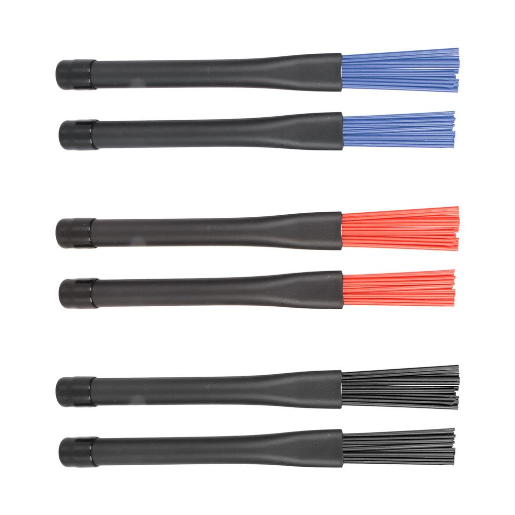 2 шт. выдвижные барабанные щетки профессиональные нейлоновые барабанные щетки набор с резиновыми ручками для рок-группы 