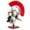 Red Crest Roman Centurion Gallic Smiths Helmet for Gladiators Warriors for LARPERS