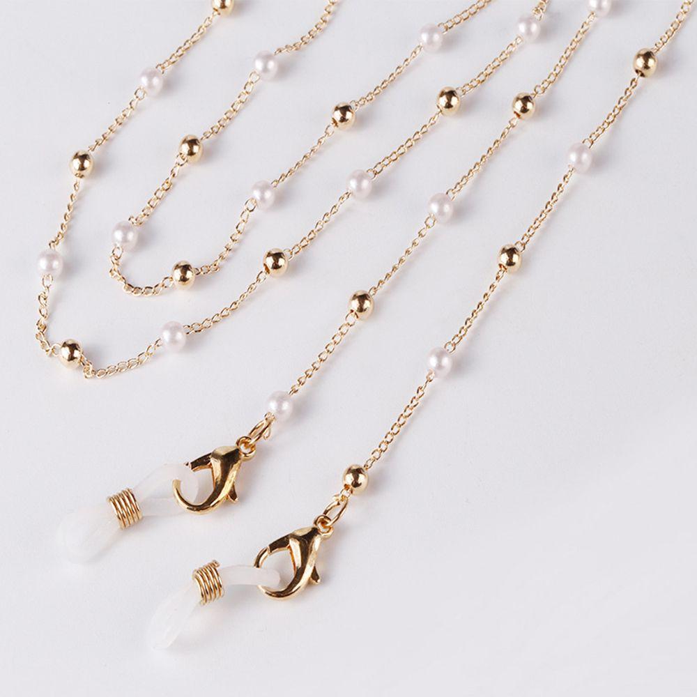 Цепочка Жемчужная Золотая Цепочка Халтер Цепочка для Очков Удлинитель для Маски Шнурок против Падения Цепочка для Маски