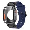 Силиконовый ремешок + защитный чехол, совместимые для Apple Watch Ultra2 49 мм 44 мм 45 мм 41 мм 40 мм для серий IWatch 9 8 7 6 SE 5 4 3 2 1