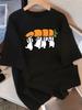 Summer Pure Round Neck WomenS with Cute Cartoon Carrot Harajuku Short Sleeve Casual Clothing Street Tops Tees Aesthetic Clothes