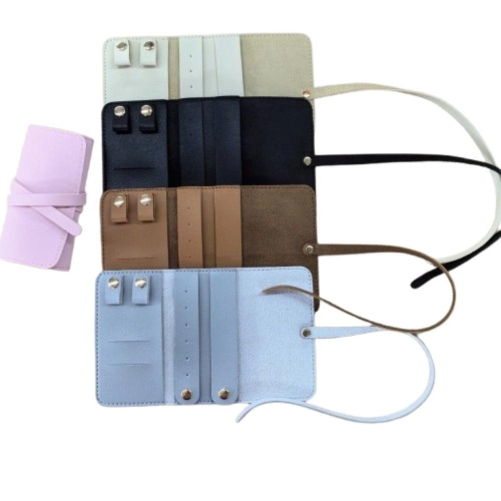 Foldable Jewelry Organizer Roll Lightweight Jewellery Roll Packing Pouches for Necklaces Women