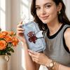 Gothic Baphomet Print Long Wallet Fashion PU Leather Card Holder Casual Daily Money Clutch for Men Women