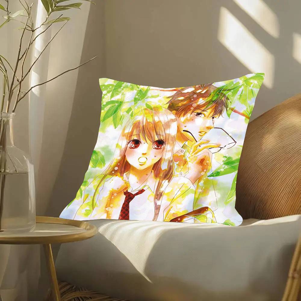 Anime C-Chihayafuru Pillow Case Fashion Square Pillowcase Bedroom Sofa Room Ins Decoration Leisure