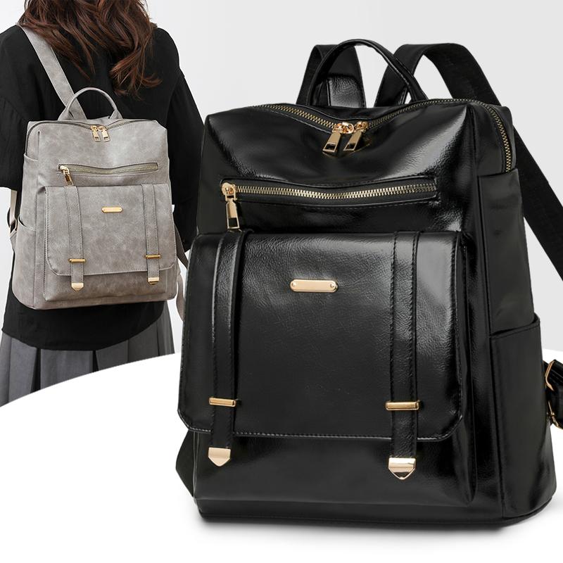 ПУ рюкзак ретро рюкзак большой емкости женская дорожная сумка