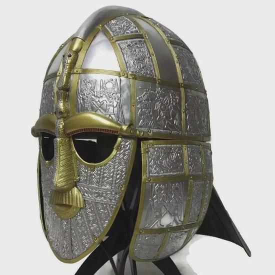 Handcrafted Sutton Hoo Style Anglo-Saxon Helmet Museum Quality Sutton Hoo Helmet Replica