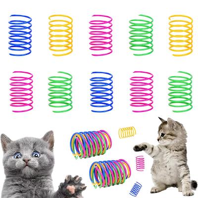 Игрушка-пружинка для кошки, пластиковая, многоразовая, интерактивная, чтобы убить время и поддерживать себя в форме