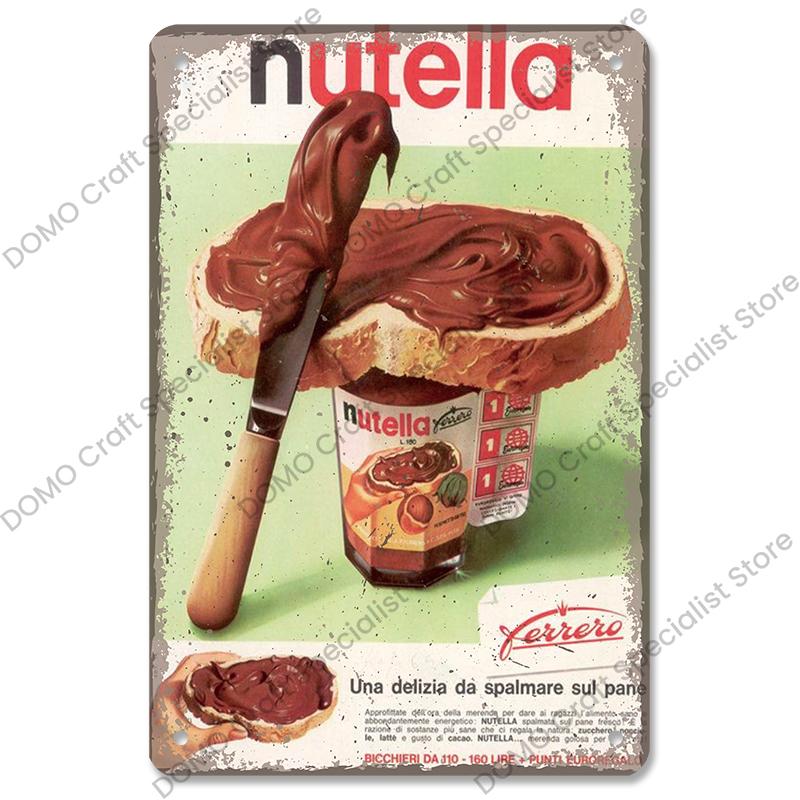 Шоколадная металлическая табличка Винтажная Вкусная шоколадная плитка Торт Металлические жестяные таблички Ретро Декор для стен Кофейня Десертный дом Пекарня