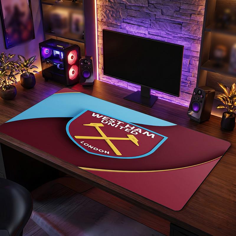 West Ham United Футбольный Принт Большой Коврик для Мыши, Противоскользящий Расширенный Игровой Коврик для Стола для Офиса Дома